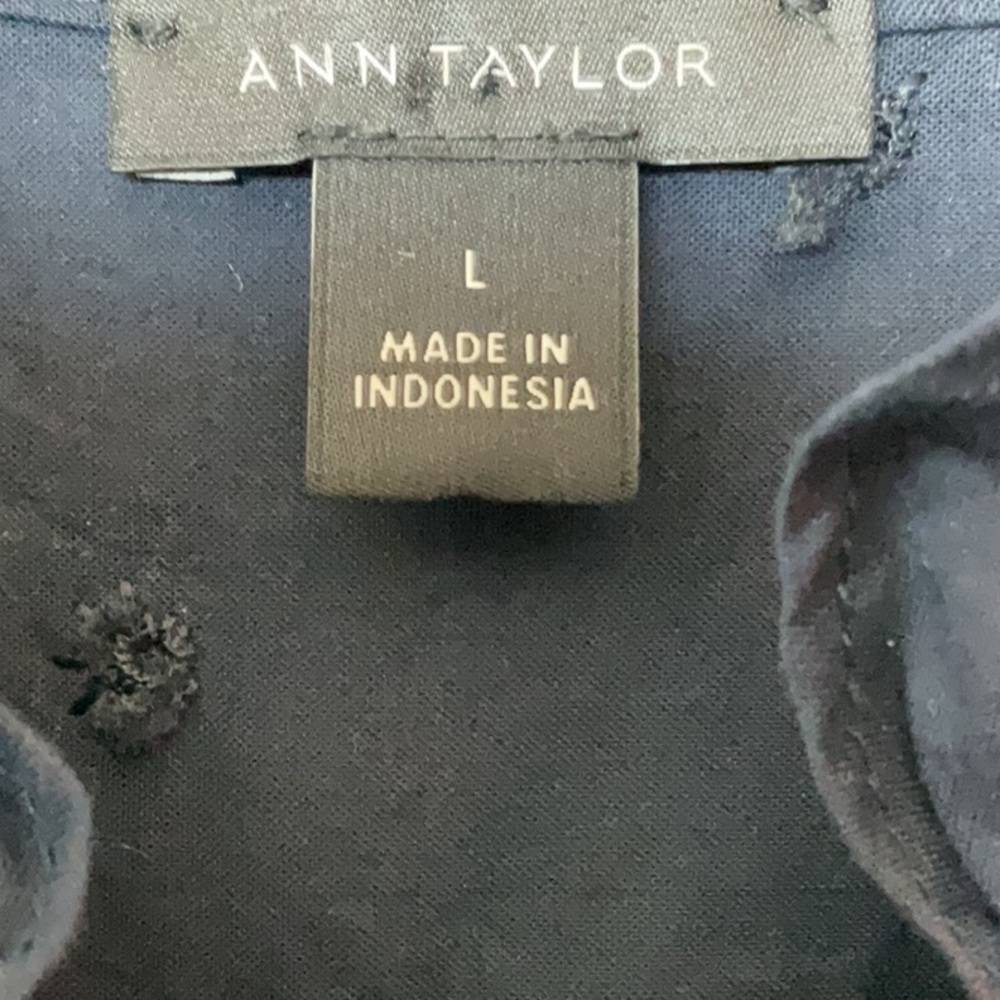 Ann Taylor Cotton Embroidery Top - Picture 3 of 14